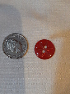 Small Red Star Button