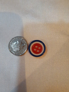 Red, White and Blue Target Button