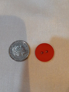 Small Matt Red Button