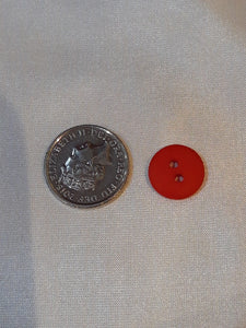 Extra Small Matt Red Button