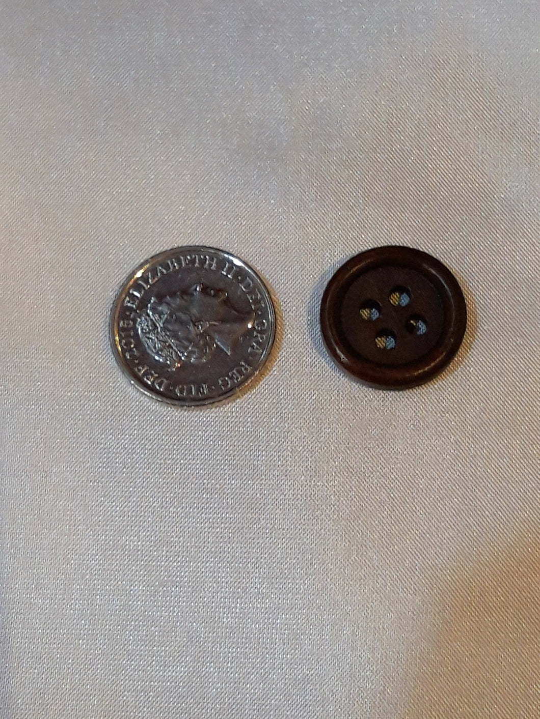 Brown 4 Hole Bamboo Button