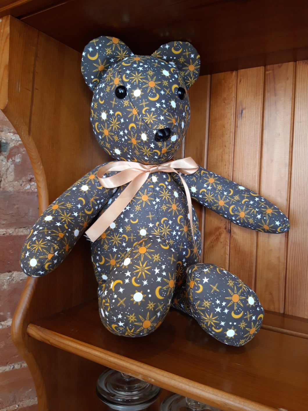 Moon and Stars Handmade Bear