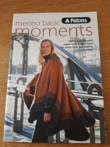 Patons Merino Basic Moments Knitting Book -  Collection of Ladies and Mens Garments