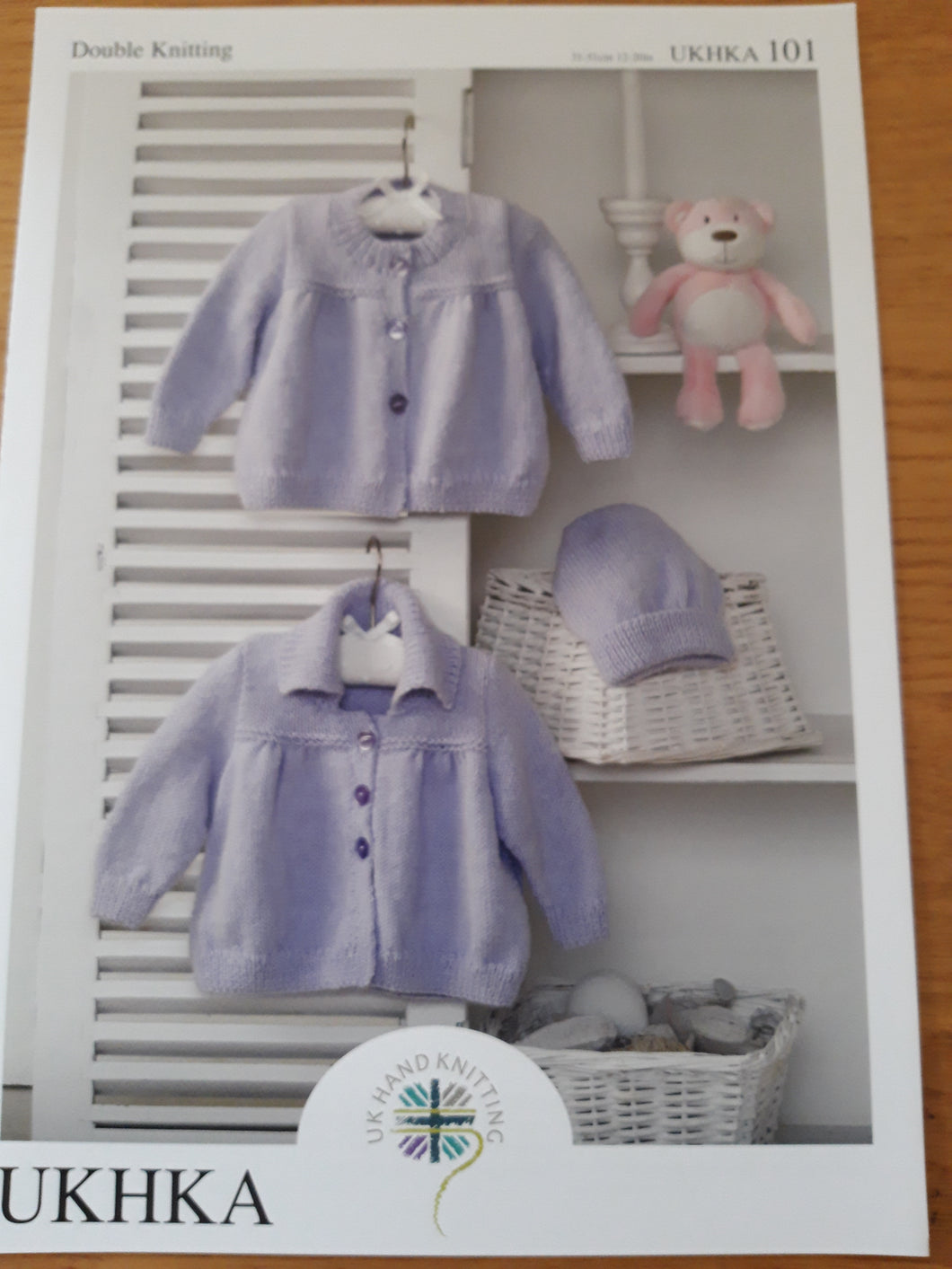 UKHKA 101 - Baby Double Knit  - Cardigan and Hat - 12