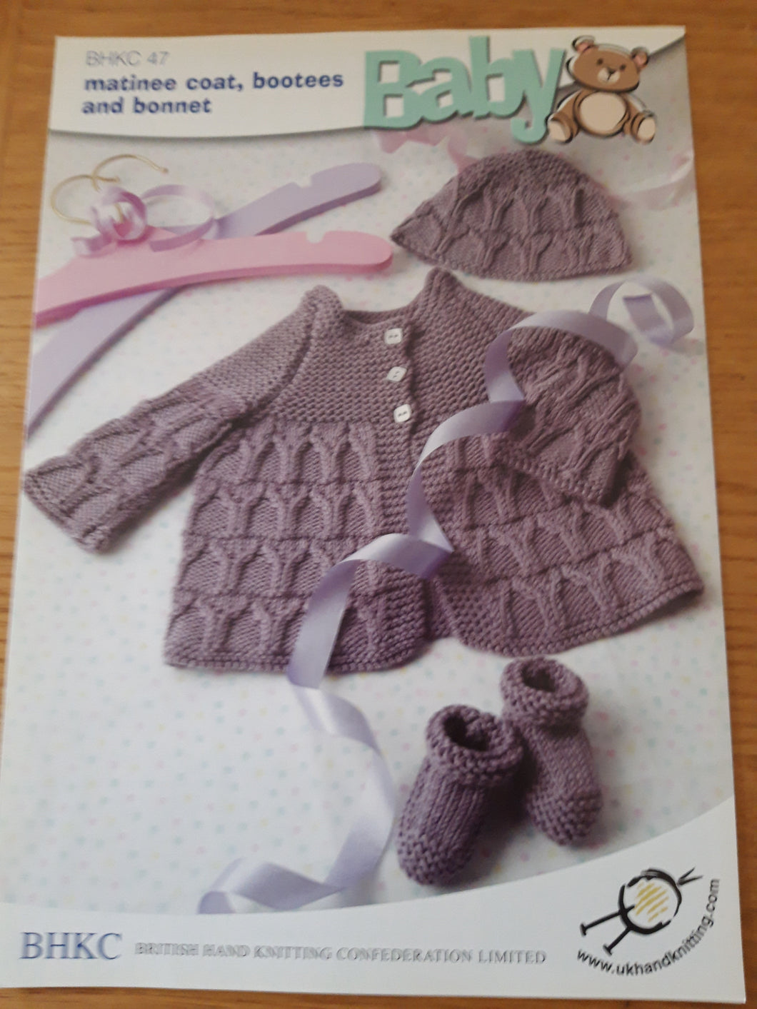 BHKC 47 - Baby 4 ply  - Matinee Coat, Booties and Bonnet - 10