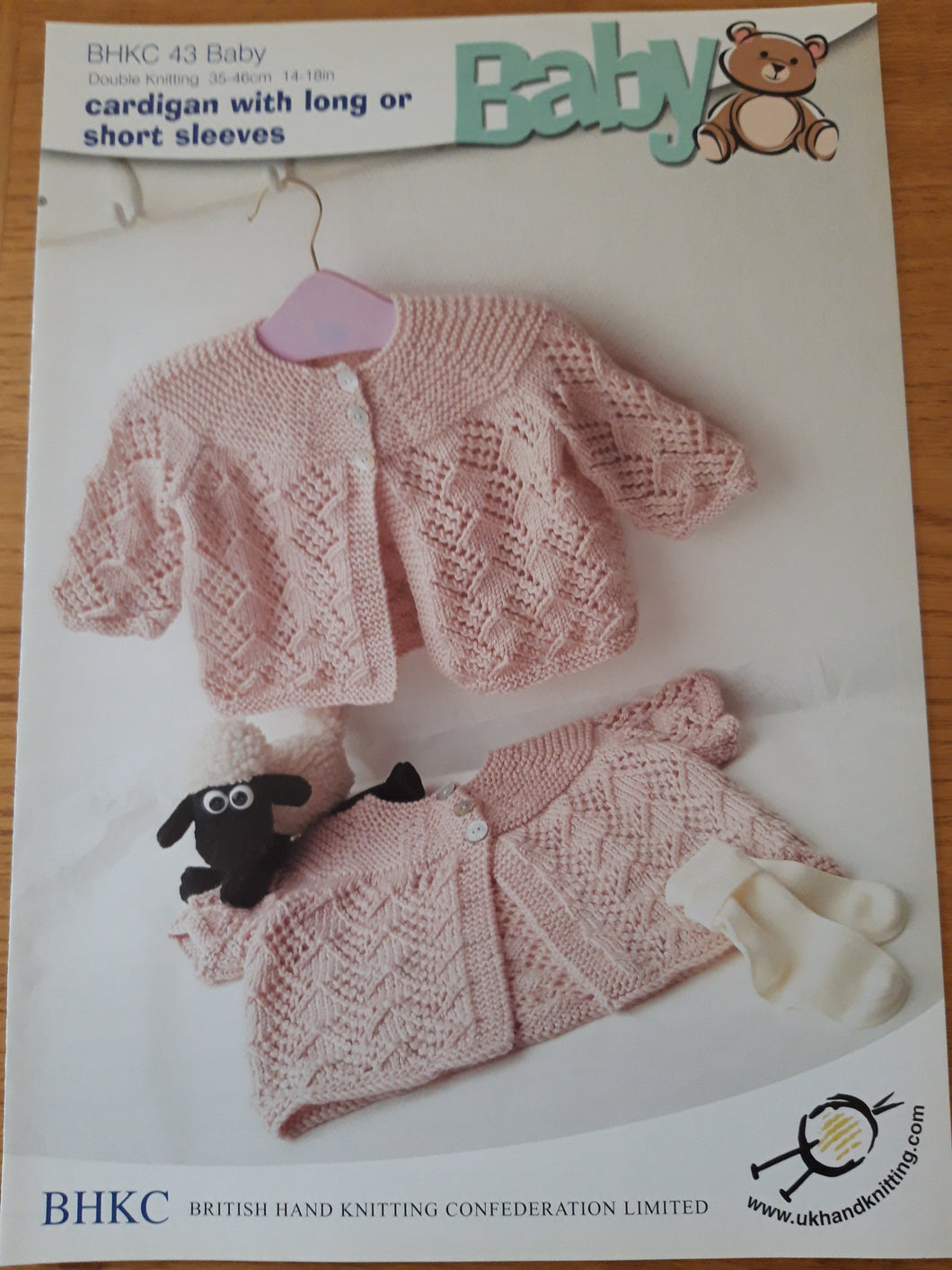 BHKC 43 - Baby Double Knitting Pattern - Cardigan - 14