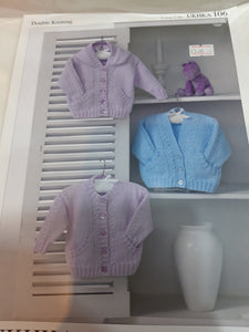 UKHKA 106 - Baby Double Knit - Cardigans - 12"-20"