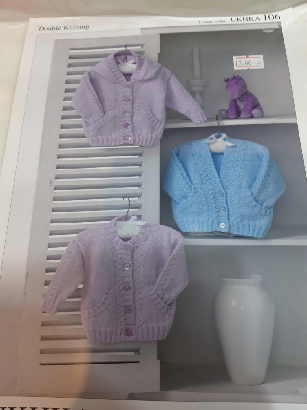 UKHKA 106 - Baby Double Knit - Cardigans - 12