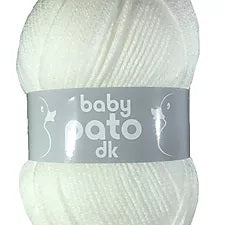Baby Pato White Double Knit Yarn