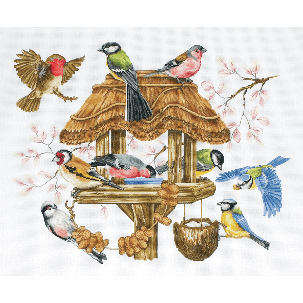 Counted Cross Stitch Kit - Bird Table