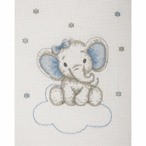 Counted Cross Stitch Kit - Boy Elephant