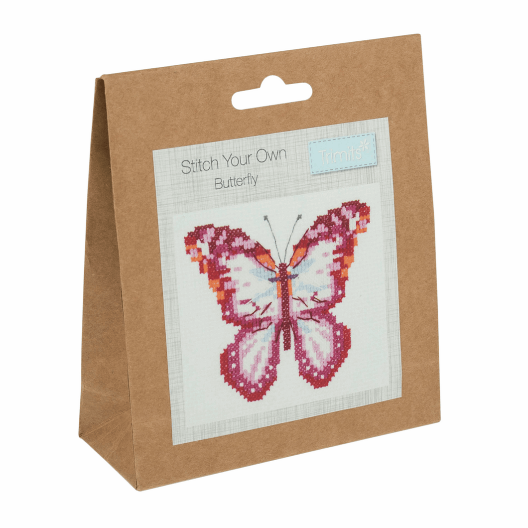 Mini Counted Cross Stitch - Butterfly