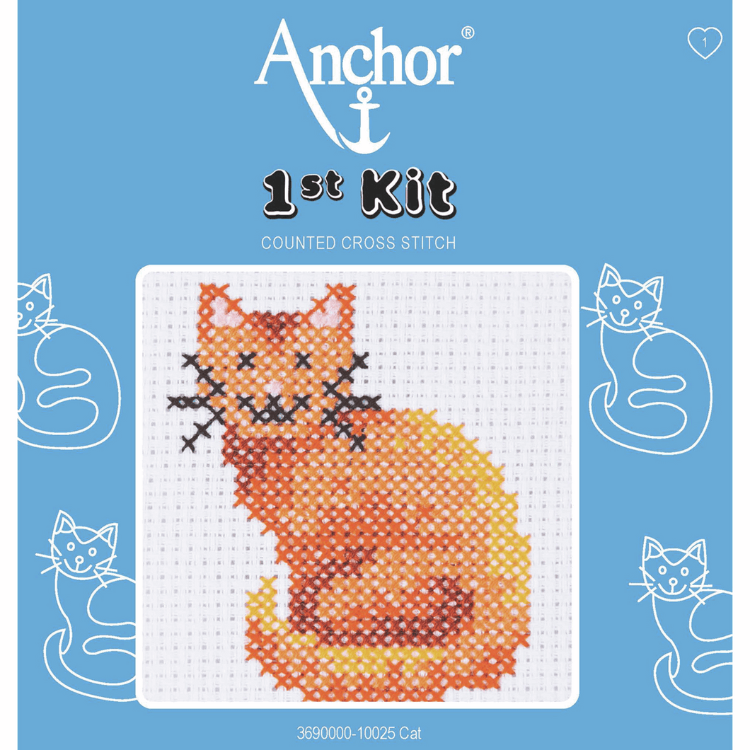 1st Cross Stitch Kit - Cat