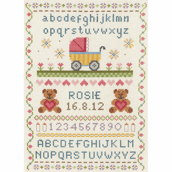 Counted Cross Stitch Kit - Baby Birth Record - Classic