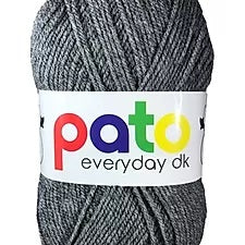 Pato Dark Grey Double Knit Yarn