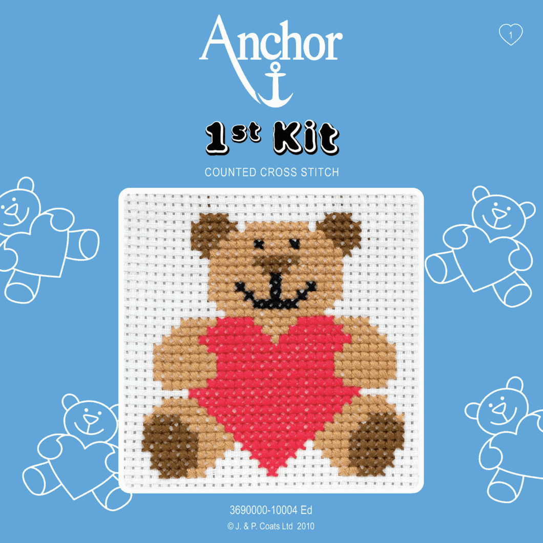 1st Cross Stitch Kit - Ed the Ted