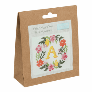 Mini Counted Cross Stitch - Floral Wreath