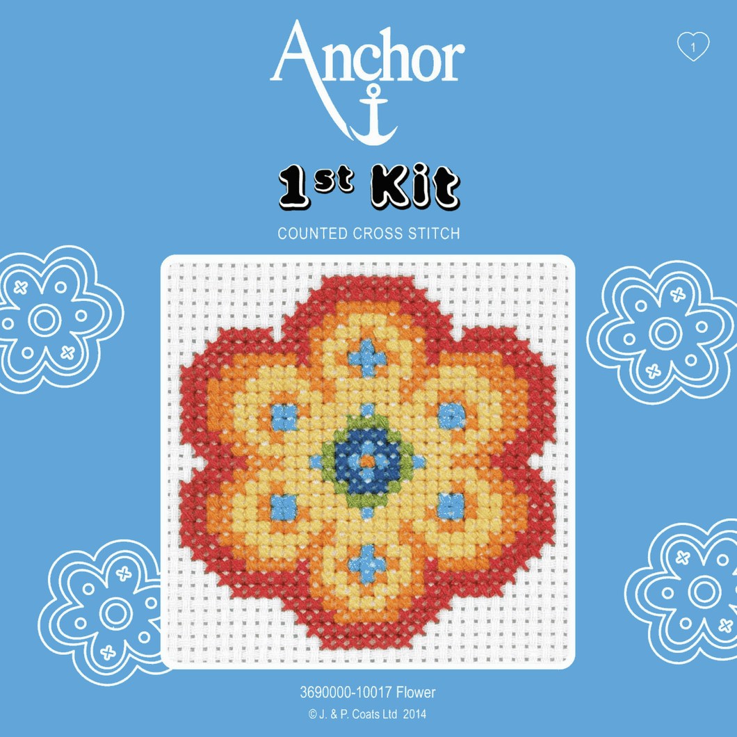 1st Cross Stitch Kit - Flower