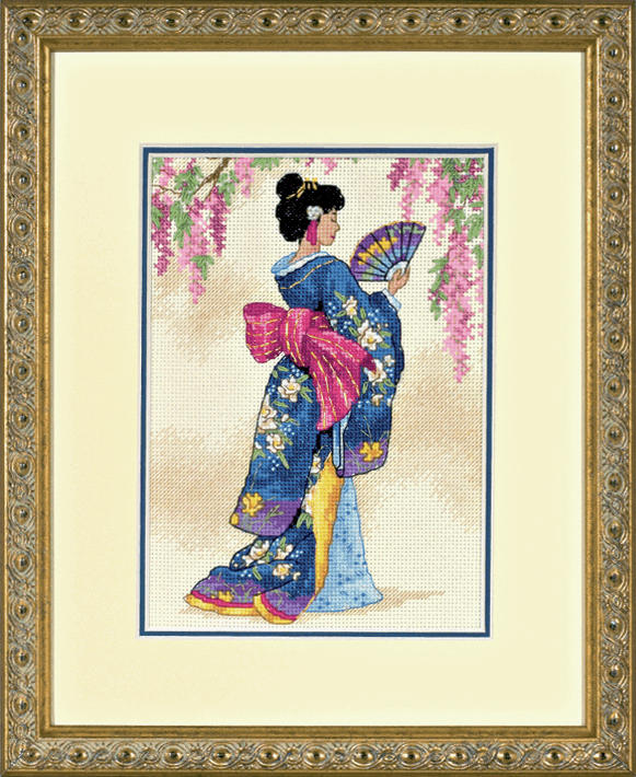 Counted Cross Stitch Kit - Geisha