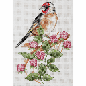 Counted Cross Stitch Kit - Goldfinch and Berries