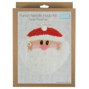 Punch Needle Hoop Kit  - Father Christmas