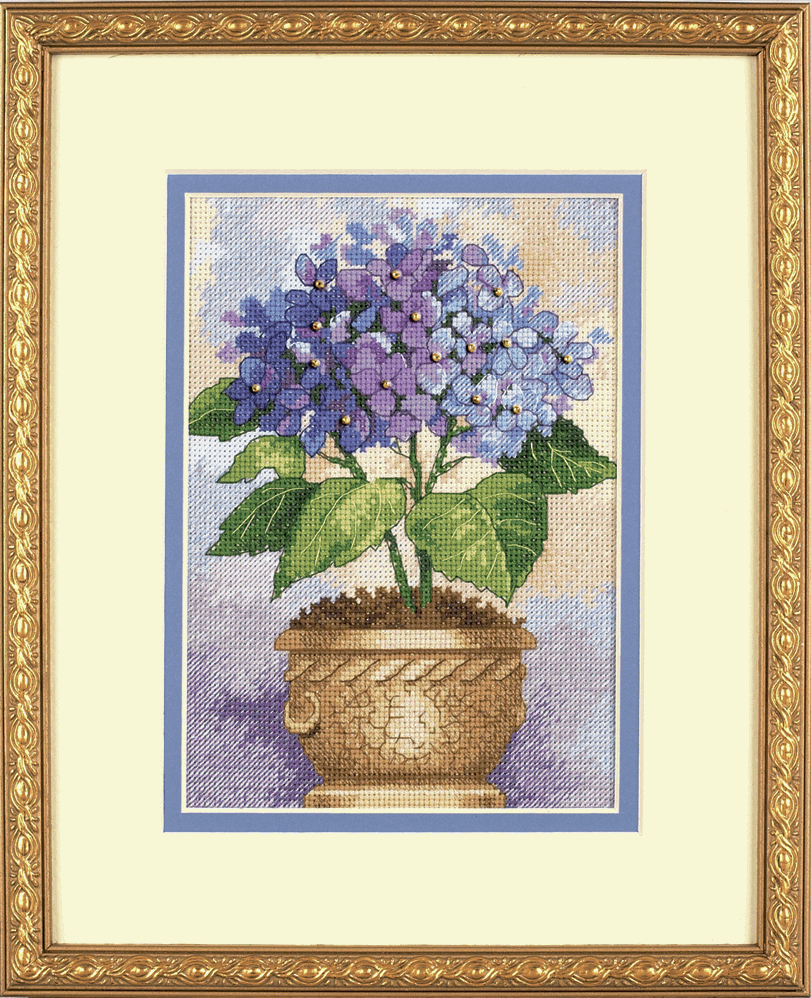 Counted Cross Stitch Kit - Hydrangea in Bloom