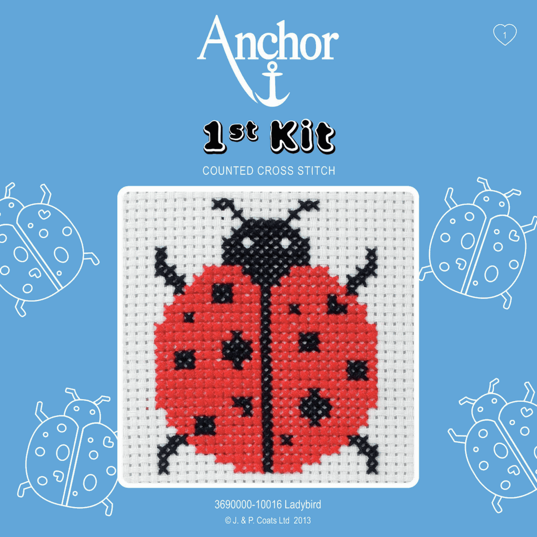 1st Cross Stitch Kit - Ladybird