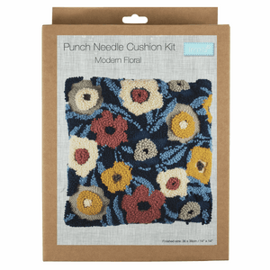 Cross Stitch Cushion Kit  - Modern Floral
