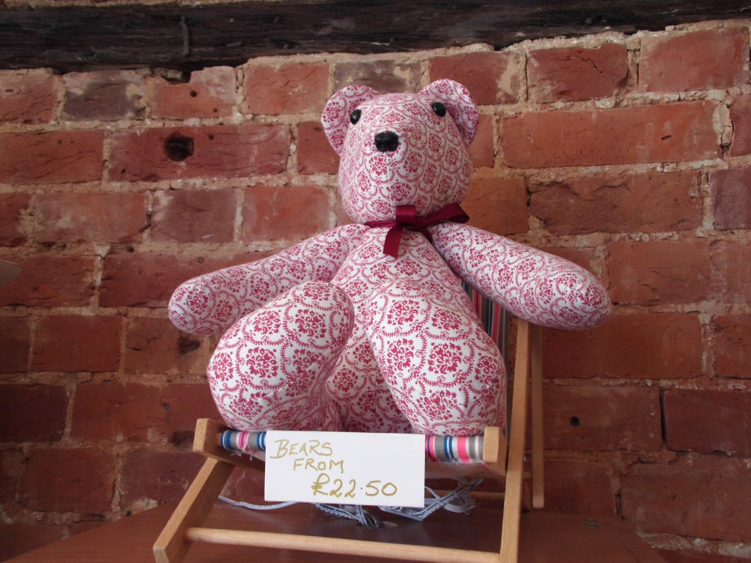 Paisly Patterned Handmade Bear