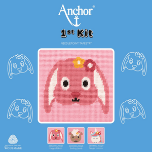 1st Cross Stitch Kit - Pink Bunny