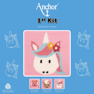 1st Cross Stitch Kit - Pink Unicorn