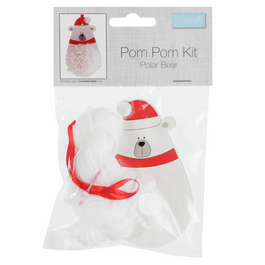 Pom Pom Decoration Kit  - Polar Bear