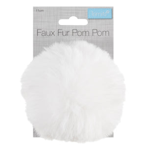 Faux Fur Pom Poms  - 11cm