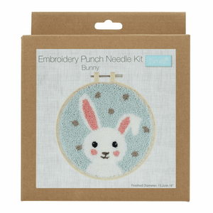 Embroidery Punch Needle Hoop Kit  - Bunny