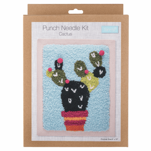 Punch Needle Framed Kit  - Cactus