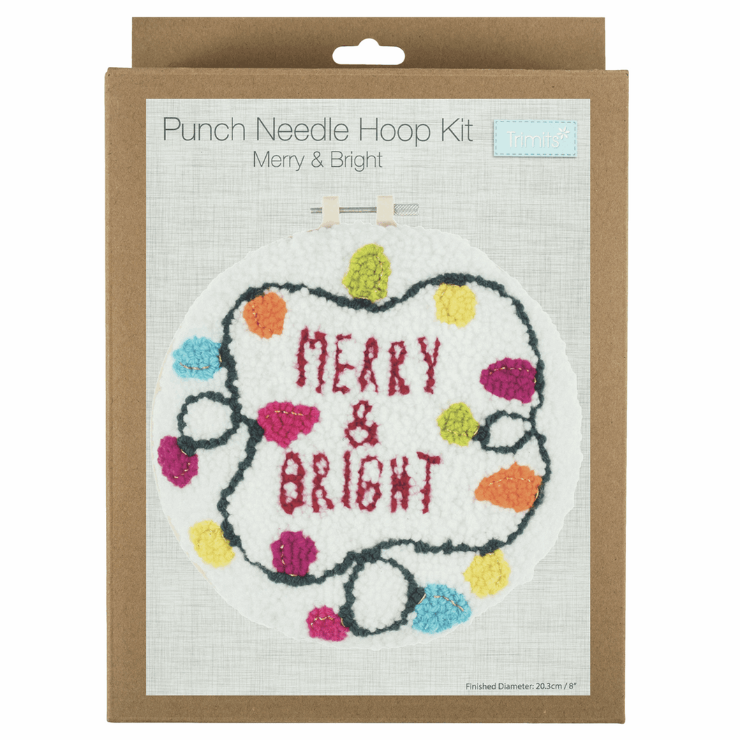 Punch Needle Hoop Kit  - Merry and Bright