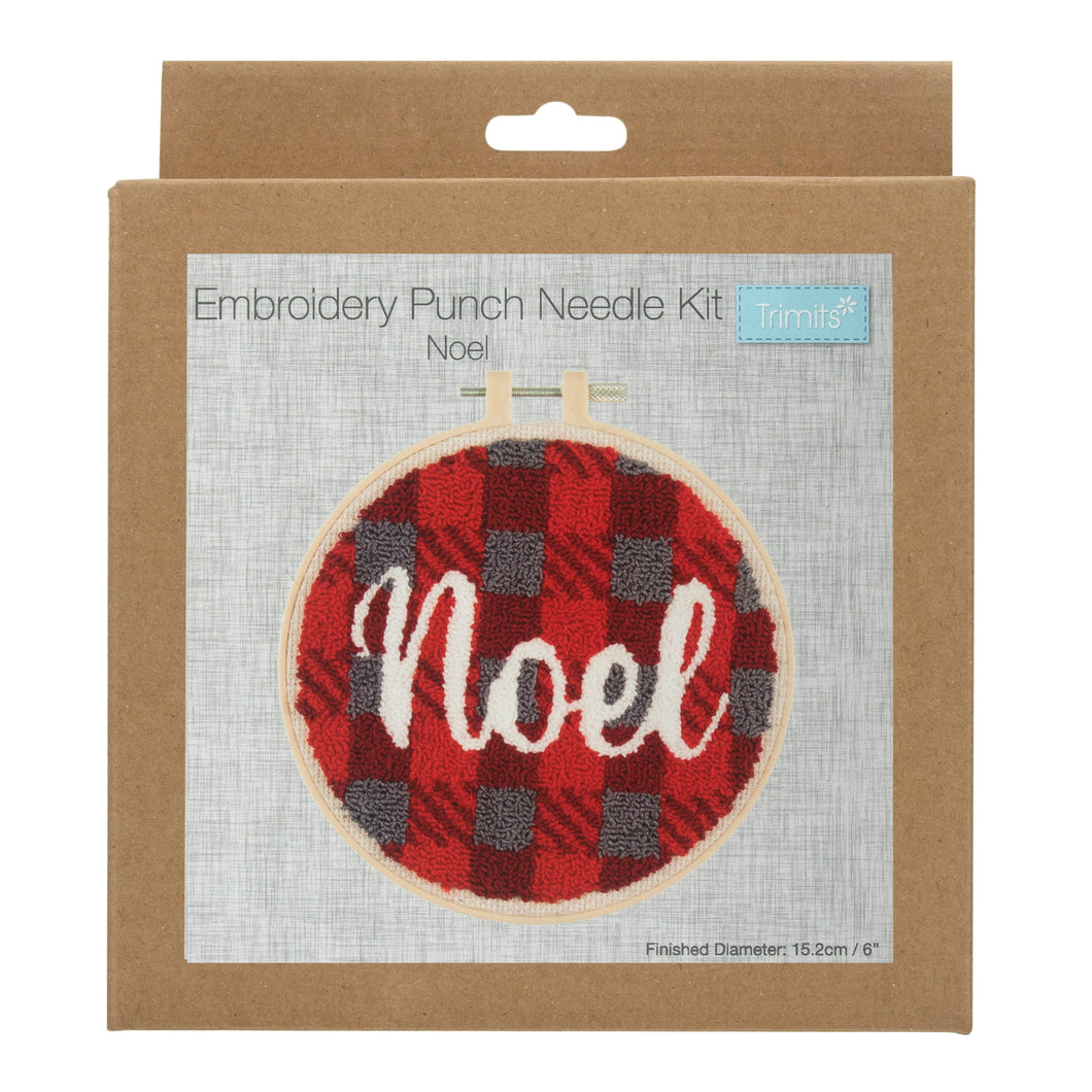 Embroidery Punch Needle Hoop Kit  - Noel