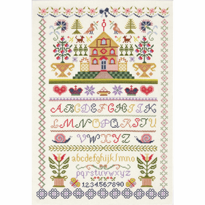 Counted Cross Stitch Kit - Traditional Sampler