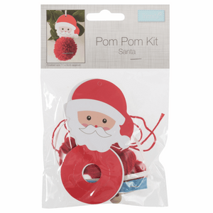 Pom Pom Decoration Kit - Santa