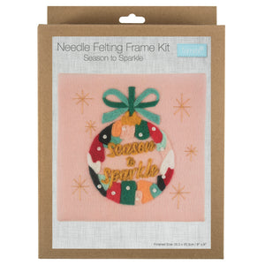 Needle Felting Kit With Frame - Season to Sparkle