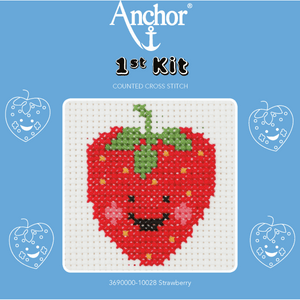 1st Cross Stitch Kit - Strawberry