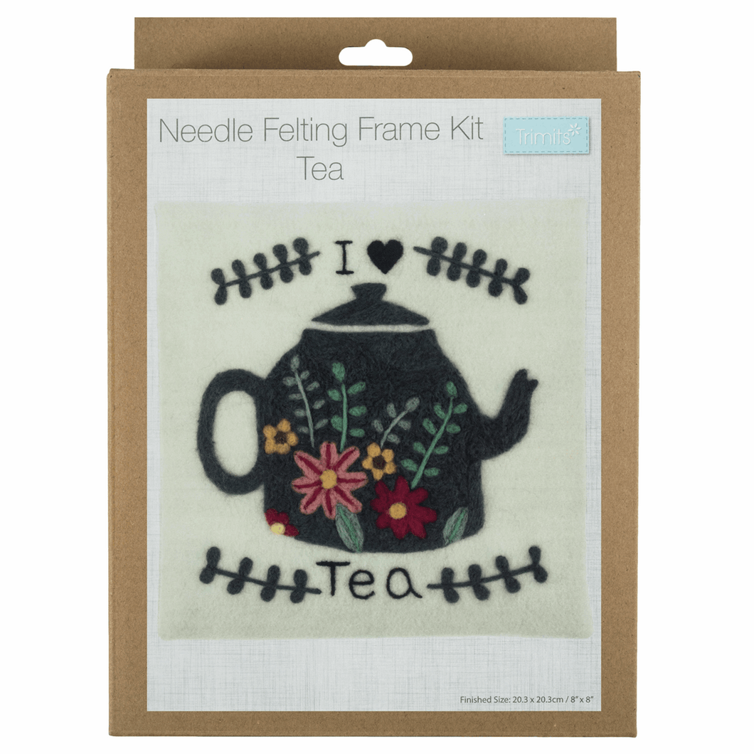 Needle Felting Kit With Frame - Tea