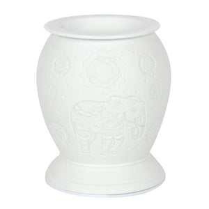 Elephant White Ceramic Electric Oil Burner