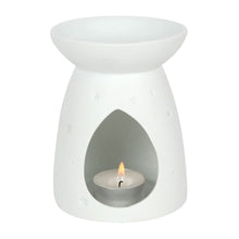 Load image into Gallery viewer, White Ceramic Angel Wings Oil Burner
