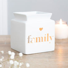 Load image into Gallery viewer, White Family Cut Out Oil Burner
