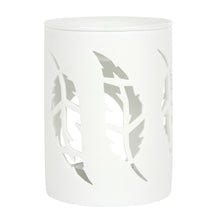 Load image into Gallery viewer, White Feather Cut Out Oil Burner
