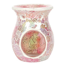 Load image into Gallery viewer, Large Pink Iridescent Crackle Oil Burner
