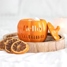 Load image into Gallery viewer, Hello Autumn Pumpkin Oil Burner
