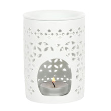 Load image into Gallery viewer, White Matte Cut Out Oil Burner
