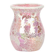 Load image into Gallery viewer, Large Pink Iridescent Crackle Oil Burner
